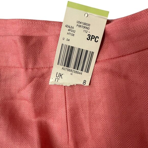 Kasper Pink 3 Piece Pant Suit Size 4 - Picture 11 of 17